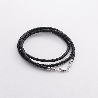 Шкіряний шнурок із золотою застібкою (3мм) кол02595