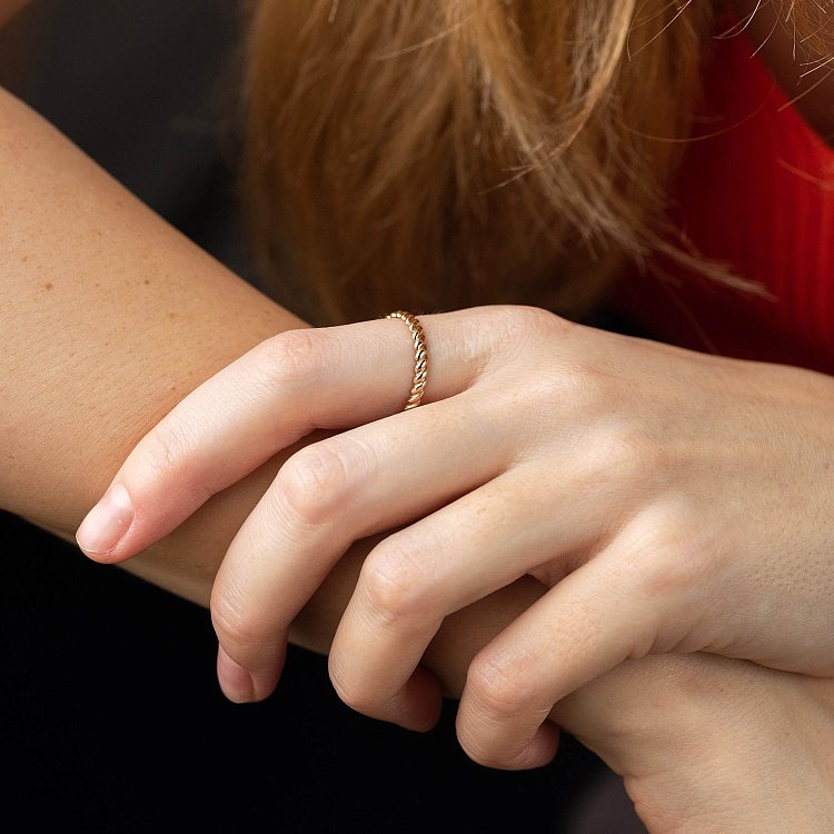 Кольцо "Margaret" в красном золоте к07529 от ювелирного магазина Оникс - 1