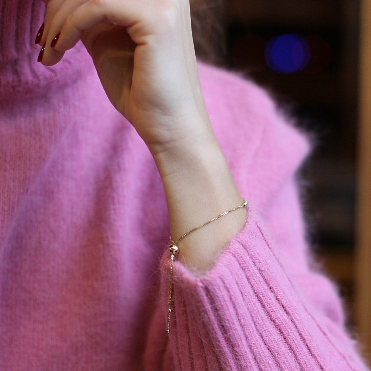 Кульковий браслет з жовтого золота б04301 від ювелірного магазину Онікс - 9