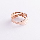 Золотое кольцо с фианитами к05898 от ювелирного магазина Оникс - 3