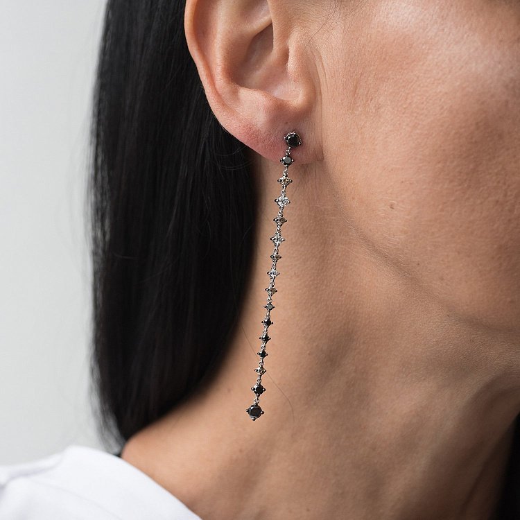 Золоті сережки з діамантами сб0101ca від ювелірного магазину Онікс - 7