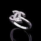 Ексклюзивне срібний перстень з фіанітами (родій) 111725 от ювелирного магазина Оникс