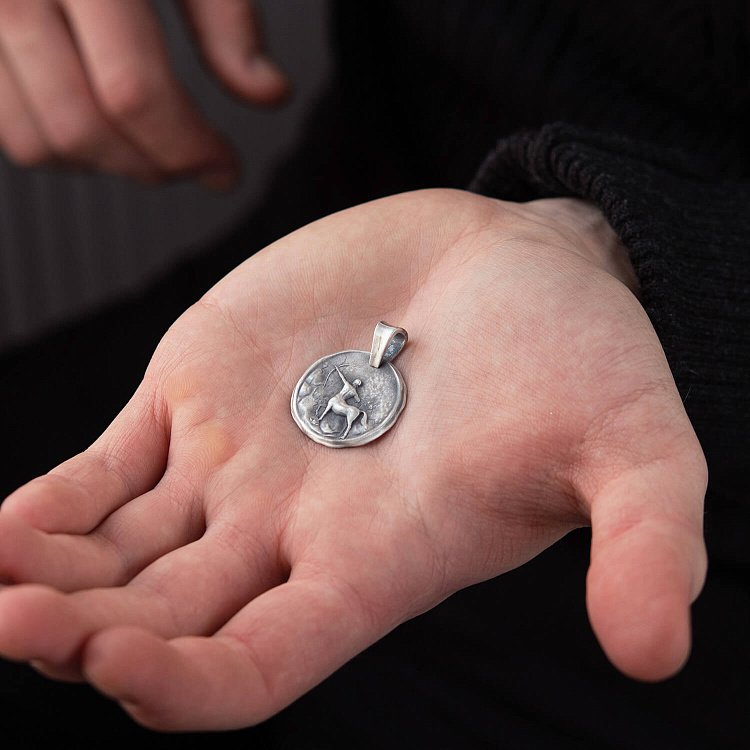 Серебряный кулон "Знак зодиака Стрелец" 133221стрілець от ювелирного магазина Оникс - 6