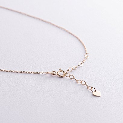 Колье "Ласточка" в желтом золоте кол02364 №12