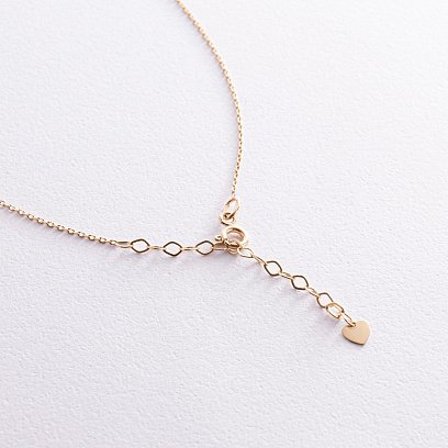 Кольє з перлиною (жовте золото) кол02401 №5