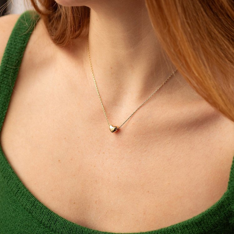 Золоте кольє з сердечком кол01339 від ювелірного магазину Онікс - 7