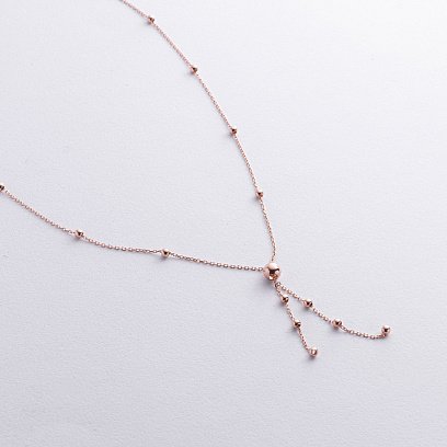 Колье "Шарики" в красном золоте кол02485