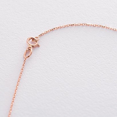 Золотое колье с фианитами кол01497 №5