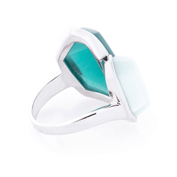 Срібний перстень (ім. улексит) 112169 від ювелірного магазину Онікс - 2