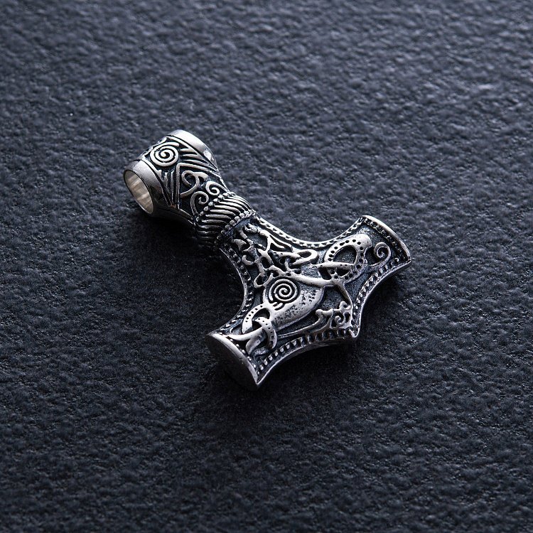 Срібна підвіска "Молот Тора" 132753 від ювелірного магазину Онікс - 4