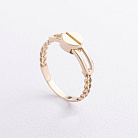 Каблучка "Love" у жовтому золоті к08506 от ювелирного магазина Оникс