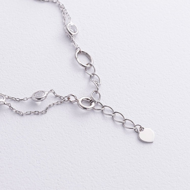 Серебряный браслет с фианитами 905-01592 от ювелирного магазина Оникс - 4