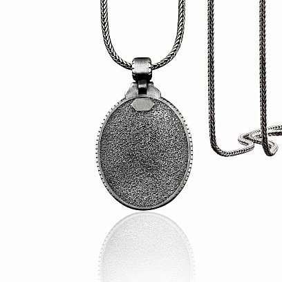 Срібний кулон "Воскресший Ісус Христос" 133182 №4