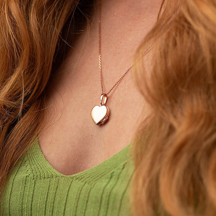 Золотой кулон "Сердечко"  для фотографии п02939 от ювелирного магазина Оникс - 1