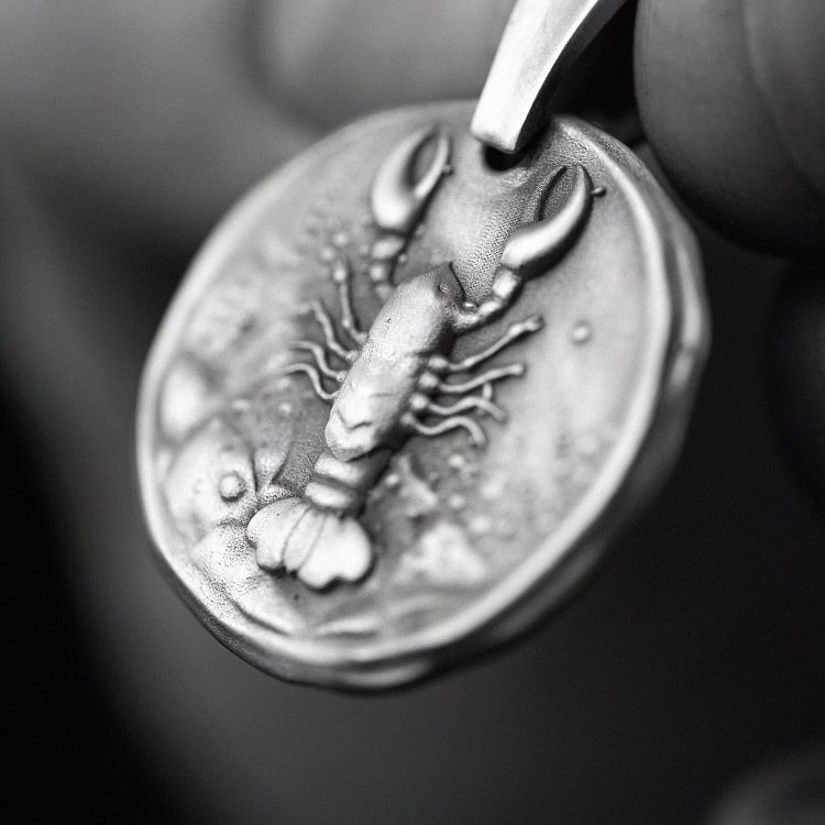 Срібний кулон "Знак зодіаку Рак" 133221рак від ювелірного магазину Онікс - 6