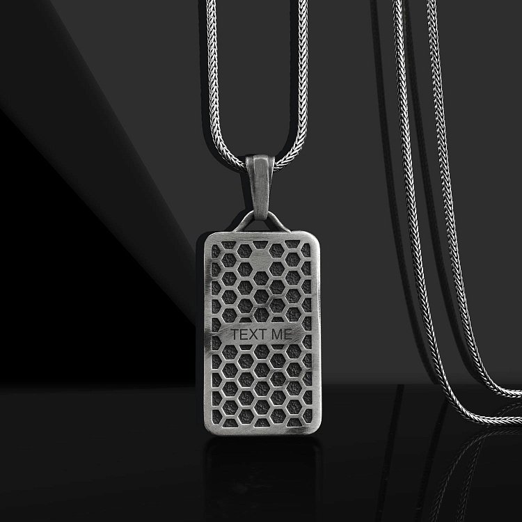 Срібний кулон "Архангел Михаїл" (можливе гравіювання) 133177 від ювелірного магазину Онікс - 3