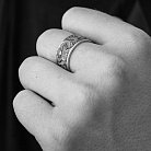 Серебряное кольцо "Карп и волны" 7021 от ювелирного магазина Оникс - 4