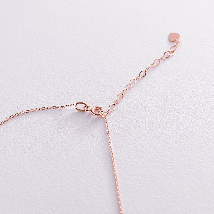 Золотое колье "Влюбленное сердце" кол01989 от ювелирного магазина Оникс - 3