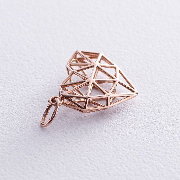 Кулон "Серце" у червоному золоті 11272400 від ювелірного магазину Онікс