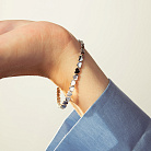 Браслет "Сердечки" у білому золоті б05784 от ювелирного магазина Оникс - 5