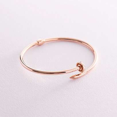 Браслет "Гвоздь" в красном золоте б05173 №2