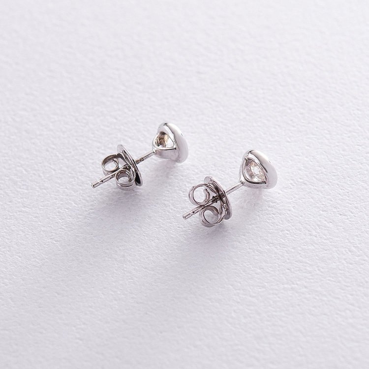 Золотые серьги-пусеты (бриллиант) сб0158arp - 2 Золотые серьги-пусеты (бриллиант) сб0158arp от ювелирного магазина Оникс - 2