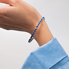 Золотой браслет с бриллиантами и сапфирами бб0062nl от ювелирного магазина Оникс - 1