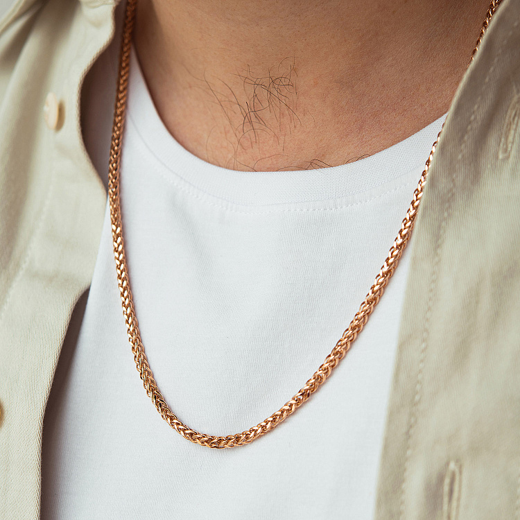 Золотая цепочка плетение Колос (3.5 мм) ц00030-3,5 от ювелирного магазина Оникс - 1