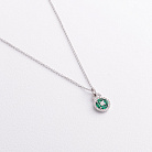 Золотое колье с изумрудами и бриллиантами колб0180ca от ювелирного магазина Оникс