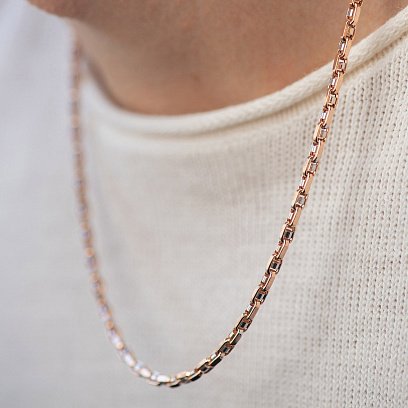 Чоловічий ланцюжок із золота ц00359м №4