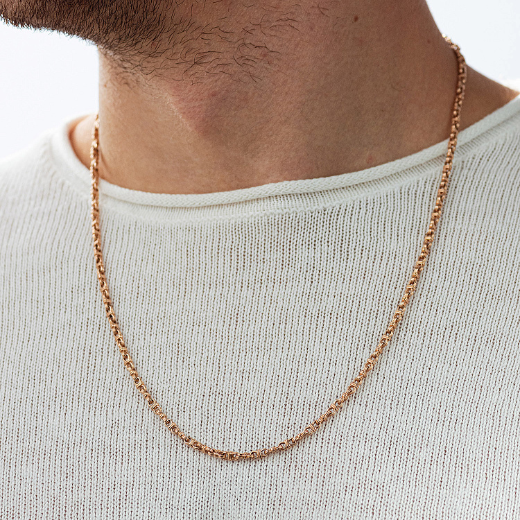 Чоловічий золотий ланцюжок ц00568 від ювелірного магазину Онікс - 1