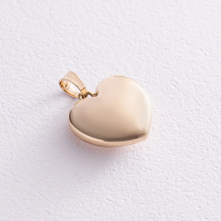 Кулон "Серце" у жовтому золоті п03710 - 2 Кулон "Серце" у жовтому золоті п03710 від ювелірного магазину Онікс - 2