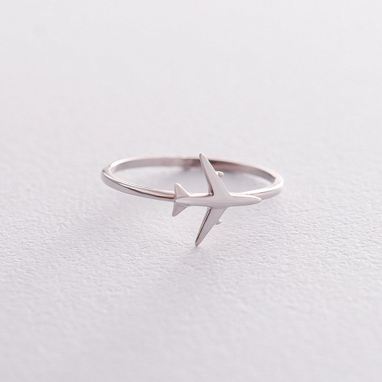 Золота каблучка "Літачок" к06334 від ювелірного магазину Онікс