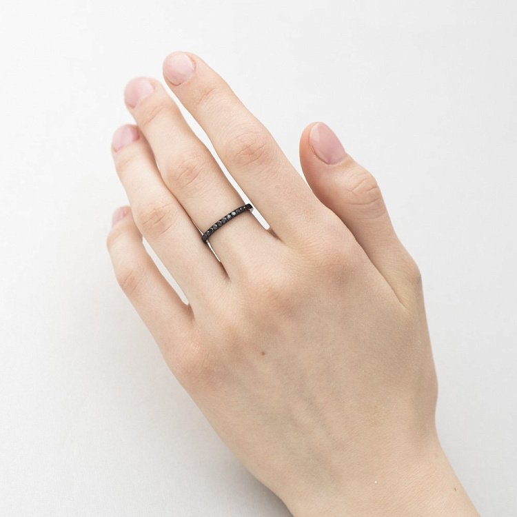 Золотий перстень з діамантами кб0205ch від ювелірного магазину Онікс - 2