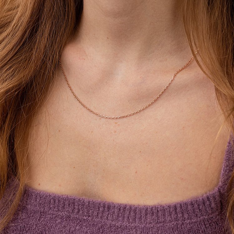 Золотая цепочка Якорное плетение (1.5 мм) ц00197-1.5 - 1 Золотая цепочка Якорное плетение (1.5 мм) ц00197-1.5 от ювелирного магазина Оникс - 1