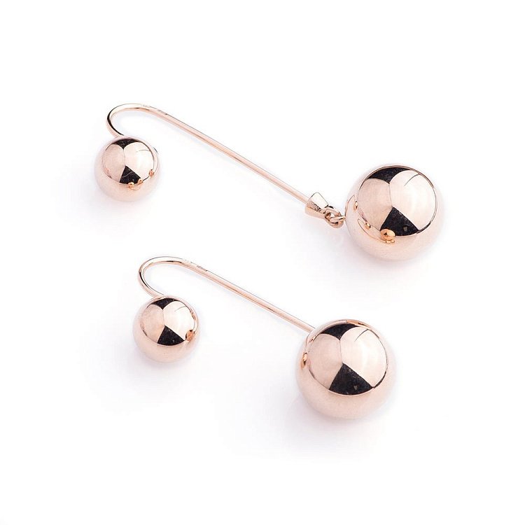 Золоті сережки "Кульки" с04309 від ювелірного магазину Онікс