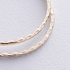 Серьги - кольца в желтом золоте с08697 от ювелирного магазина Оникс - 2