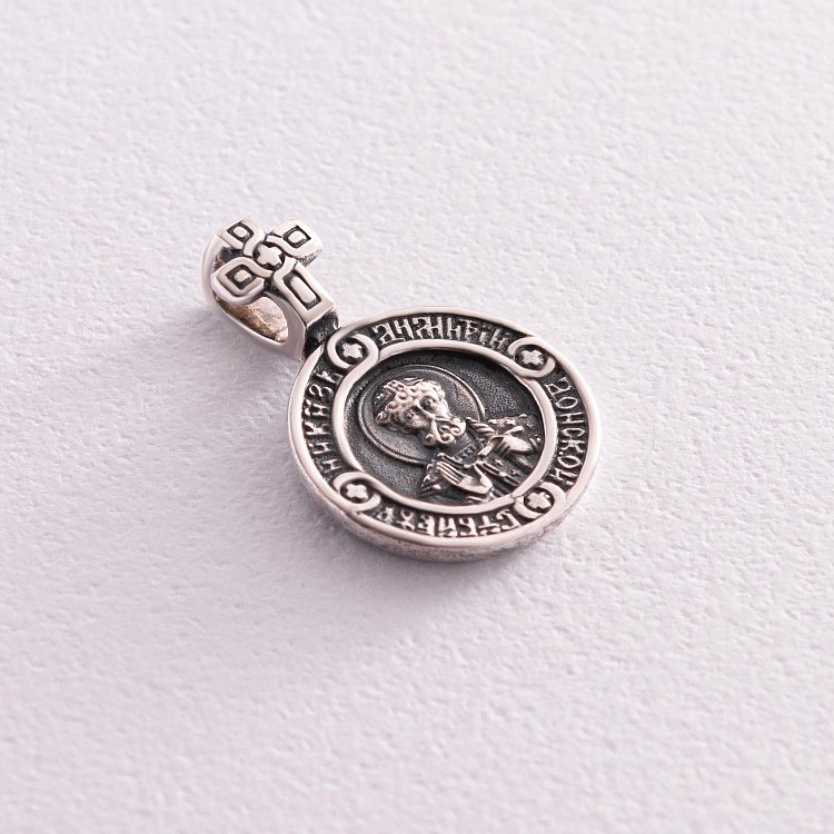 Срібна православна підвіска 131437 від ювелірного магазину Онікс