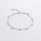 Серебряный браслет с фианитами 905-01593 от ювелирного магазина Оникс