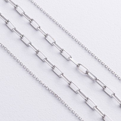 Двойное серебряное колье (фианит) 908-01591 №3