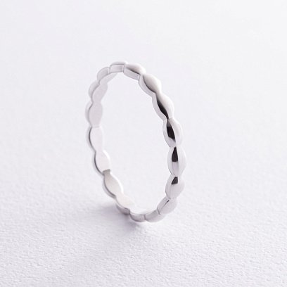 Кольцо "Милли" в белом золоте к07523