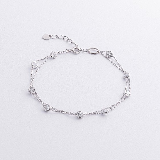 Серебряный браслет с фианитами 905-01593