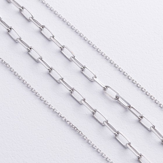 Двойное серебряное колье (фианит) 908-01591 №3