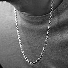 Мужская серебряная цепочка "Бесконечность" 15158 от ювелирного магазина Оникс - 3