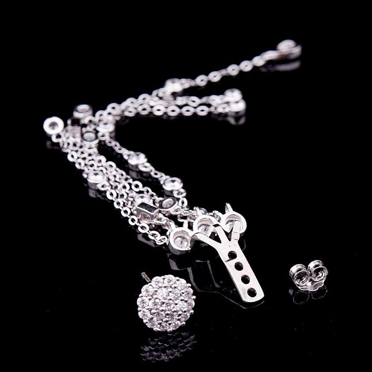 Серебряные серьги с фианитами 121718 от ювелирного магазина Оникс - 5