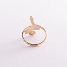Кольцо "Змея" в желтом золоте к07105 от ювелирного магазина Оникс - 3