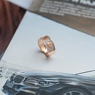 Золотое кольцо с фианитами к05225 от ювелирного магазина Оникс - 4