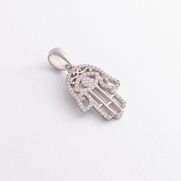 Срібний кулон "Хамса" з фіанітами 1190 від ювелірного магазину Онікс