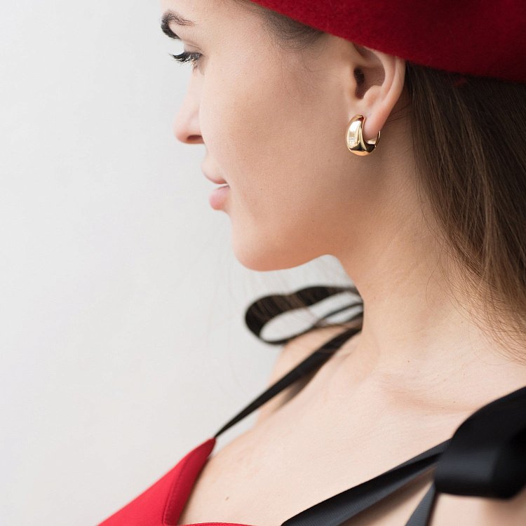 Сережки в жовтому золоті "Грація" с06690 від ювелірного магазину Онікс - 19