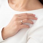 Помолвочное кольцо в красном золоте (фианит) к06605 от ювелирного магазина Оникс - 2